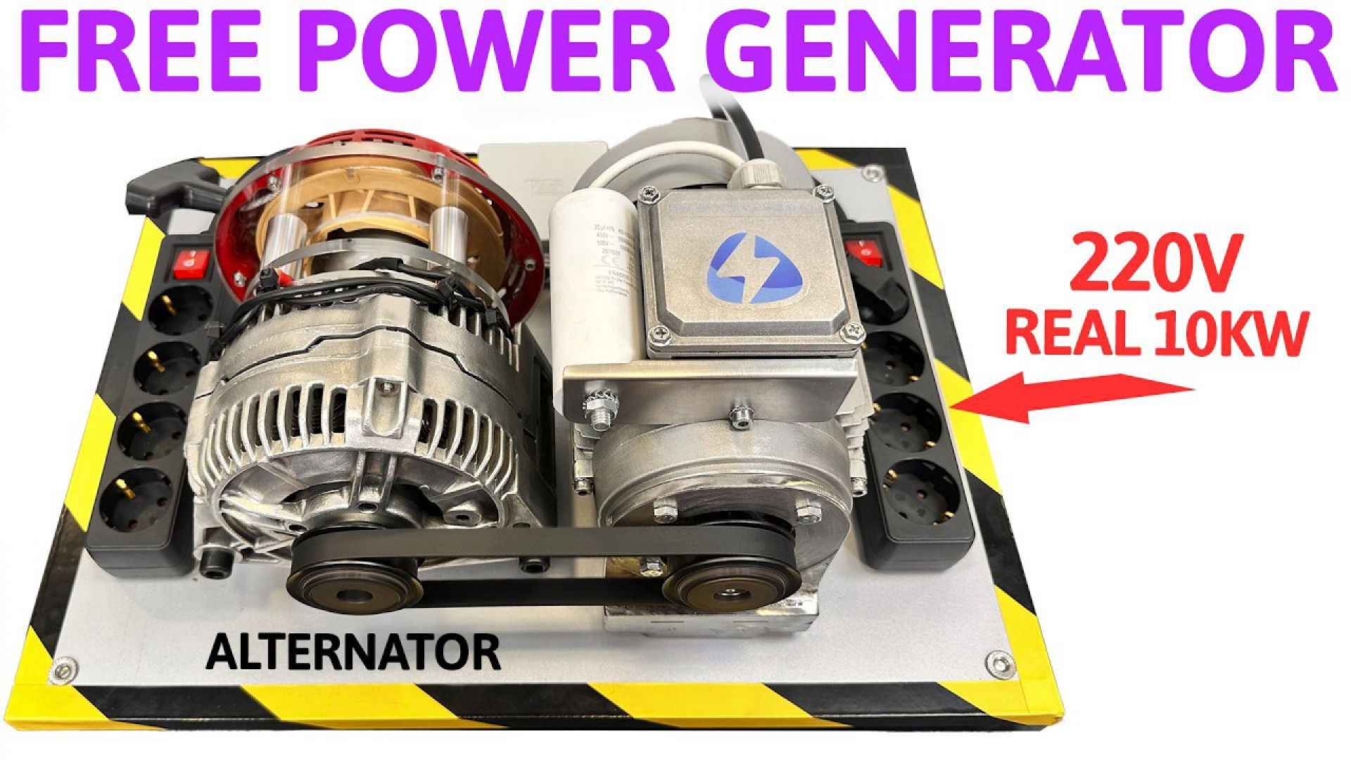 Infinite Energy Generator with a Car Alternator - Liberty Engine 4.0
